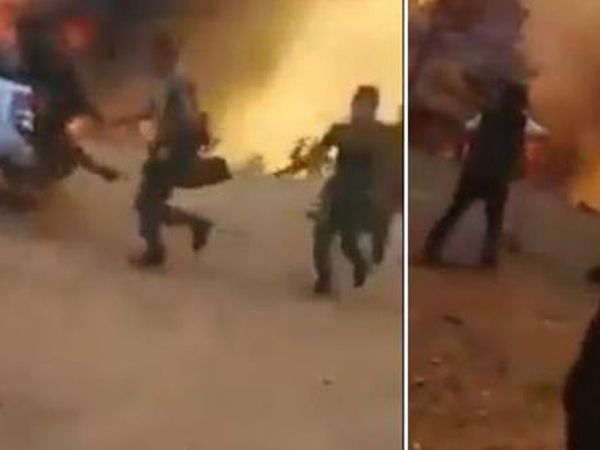 Azerbaycan'dan Gelen İtfaiyeciler Alevlerin İçinde Kaldı