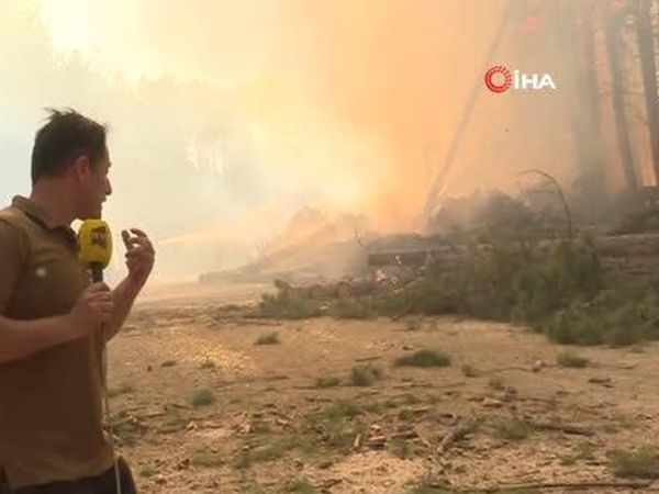 Azeri Muhabir Alevlerden Son Anda Kurtuldu