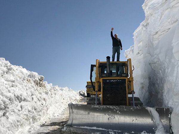 Bayburt’ta Nisan Ayında Kar Kalınlığı 5 Metreyi Buldu