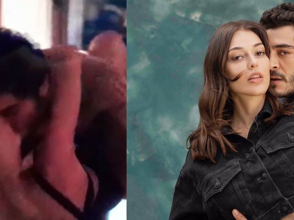 Burak Deniz ve Dilan Çiçek Deniz'in tepkiçeken sahnesi
