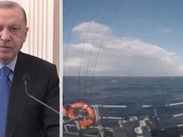 Cumhurbaşkanı Recep Tayyip Erdoğan Mavi Vatan-2022 Tatbikatı'na canlı bağlantıyla katıldı!