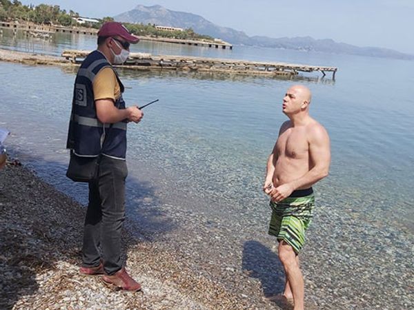 Datça’da Denize Giren Vatandaşa Para Cezası Uygulandı
