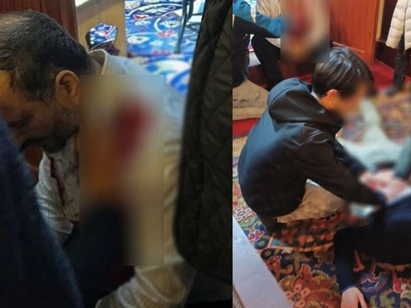 Fatih Camii'nde skandal olay: Slogan atan bir kişi imama bıçakla saldırdı