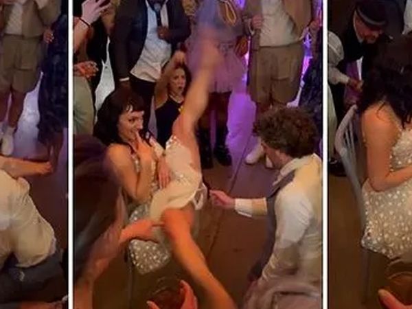 Gelin ve damadın seksi düğün dansı olay oldu