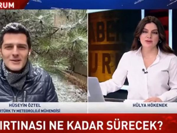 HaberTürk canlı yayınında spiker ve muhabir birbirine iltifat yağdırdı