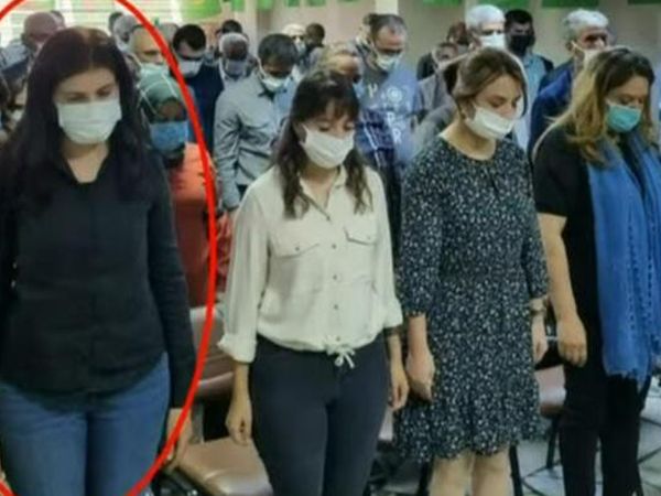 HDP Milletvekili Semra Güzel'in Yeni Fotoğrafları Ortaya Çıktı: Öldürülen Teröristler İçin Saygı Duruşunda Bulunmuş!