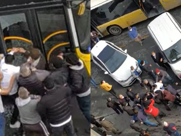 İETT Şoförünü Bir Grup Saldırgan Dövdü