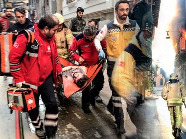 İstanbul Beyoğlu'nda Korkutan Yangın! Dumandan Etkilenen 9 Vatandaş Hastaneye Kaldırıldı