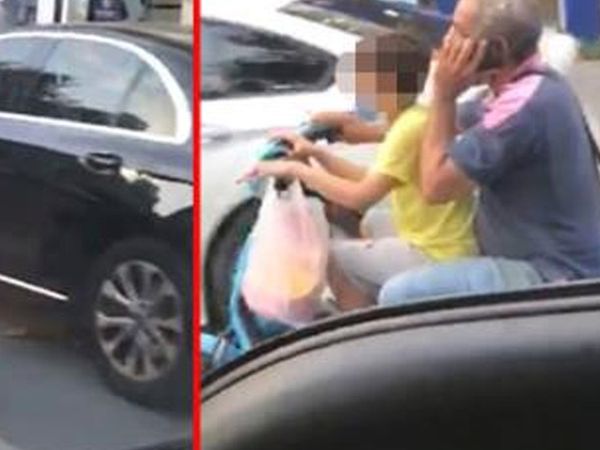 İstanbul'da Çocuğa Motosiklet Kullandırıp Arkada Telefonla Konuştu