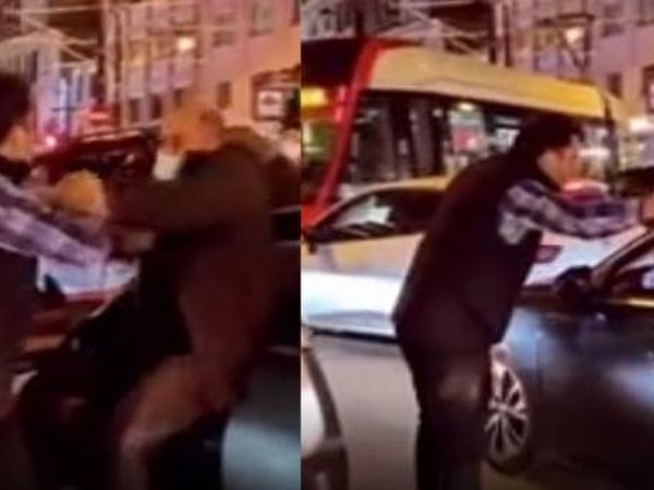 Sürücülerin Işık İhlali Kavgası Kamerada