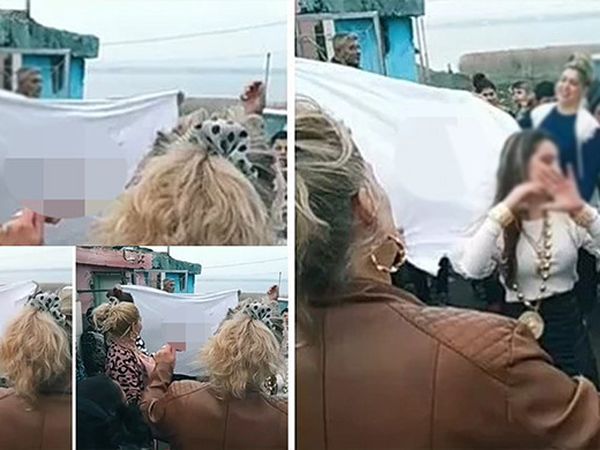 Kadınlar Kanlı Çarşaflarla Göbek Attılar
