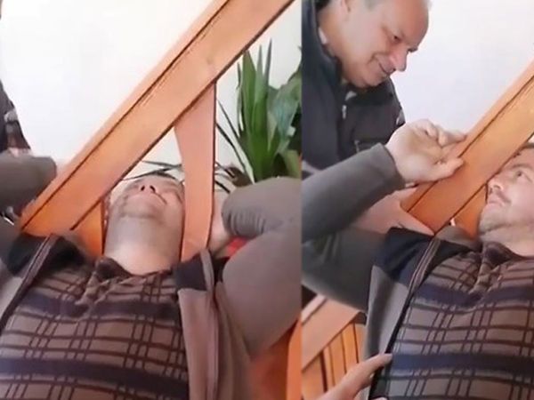 Kafası Merdiven Korkuluklarına Sıkışan Adam Neye Uğradığını Şaşırdı