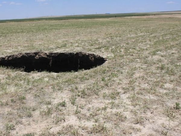Konya'da 3 Metre Çapında 65 Metre Derinliğinde Obruk Oluştu