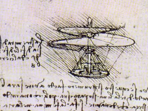 Leonardo Da Vinci'nin 1480'lerin Sonlarında Çizdiği Helikopter 2022’de Gerçekten Uçabiliyor!