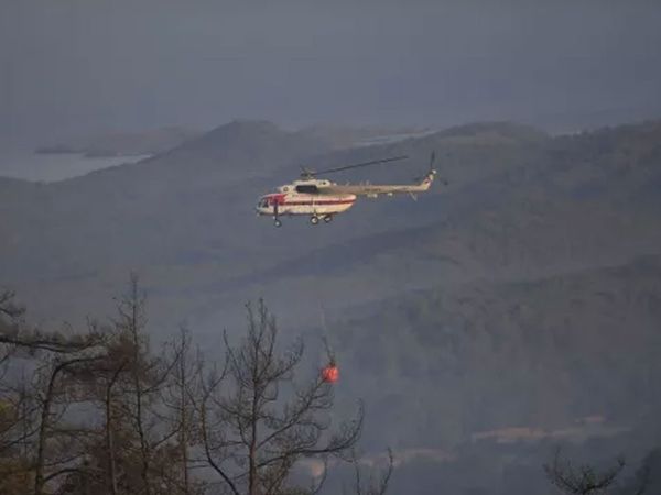 Marmaris'teki orman yangınına müdahale devam ediyor: Sabotaj ihtimali yüksek!