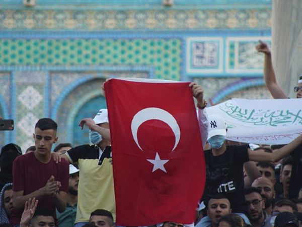 Mescid-i Aksa'da Ramazan Bayramı Namazı Kılındı