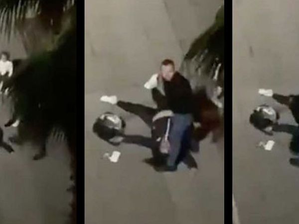Samsun'da Sokak Ortasında Eski Karsını Dövdü