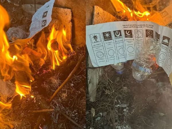 Şanlıurfa’da demokrasi yok sayıldı: AK Parti’ye mühür basılmış pusulalar ateşe verildi!