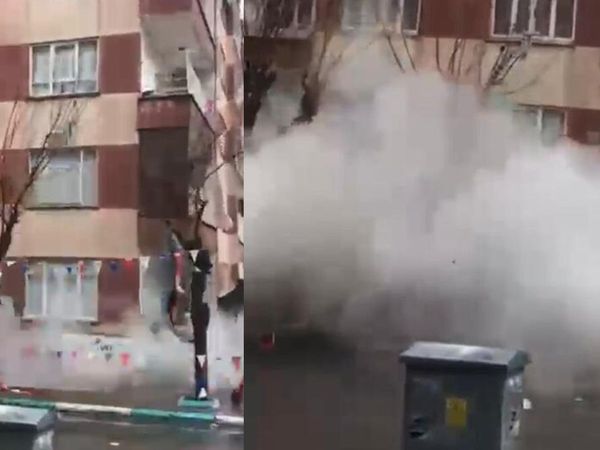 Şanlıurfa'da meydana gelen artçı sonrası bir bina böyle yıkıldı