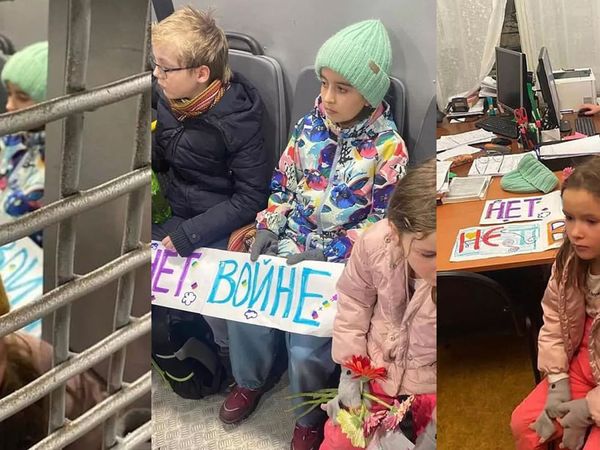 Savaş protestosuna sert müdahale! Rus güçleri küçücük çocukları bile alıkoydu