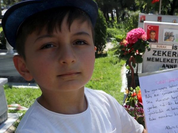 Şehit Oğlundan Babasına Yürekleri Yakan Mektup: Allah'ım Babama Kavuşmak İstiyorum!