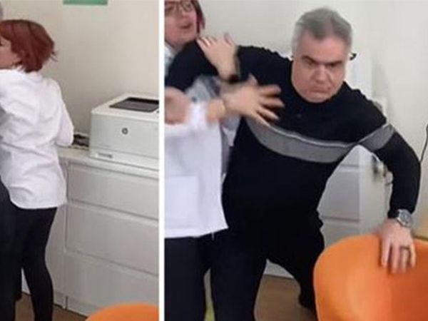 Sinirlenen Doktor Hastaya Saldırdı!