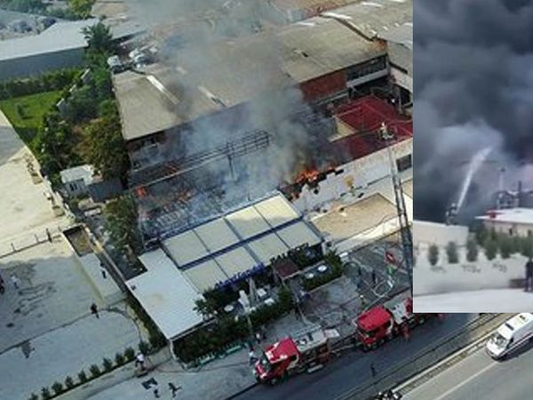 Son dakika: İstanbul Kartal'da Korkutan Yangın Meydana Geldi! Restoran Alev Alev Yandı