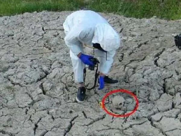 Sulama Kanalındaki Balçıktan İnsan Kafatası Çıkarıldı