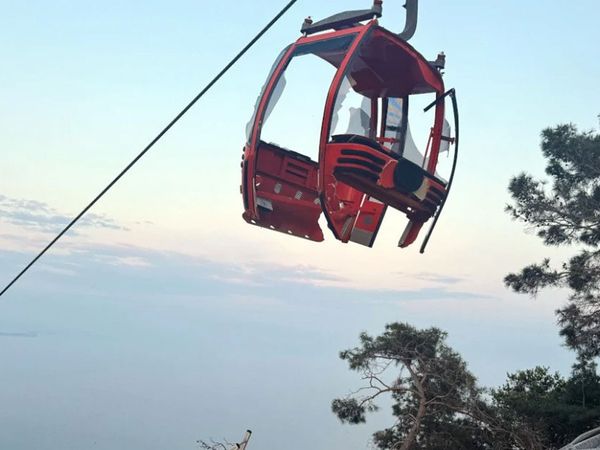 Teleferik faciasının oluşturduğu tahribat havadan görüntülendi!