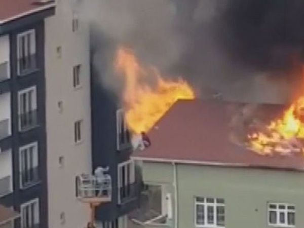 Ümraniye'de Yangın Kurtarma Operasyonunda Kaza!