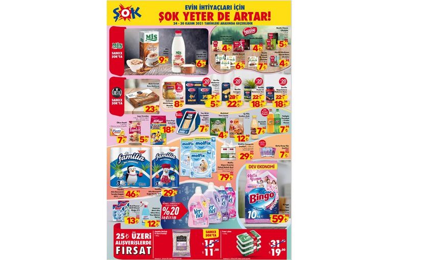 Şok 24-30 Kasım 2021 Tarihli Aktüel Kataloğunda Neler Var?