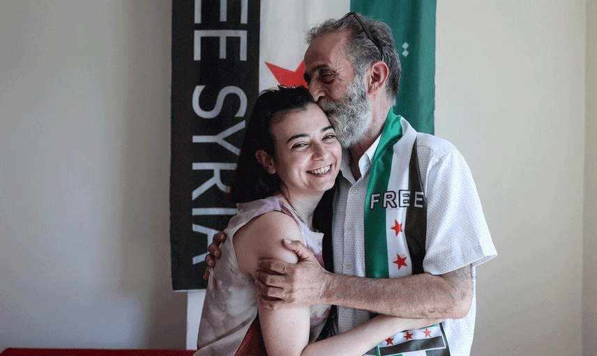 Birbirlerini 12 yıldır göremeyen Suriyeli baba ve kızı İstanbul'da buluştu