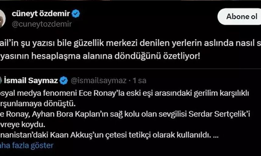 Ece Ronay'dan kendisine suç makinesi diyen İsmail Saymaz'a: Kanıtlarsan her sabah havlayacağım