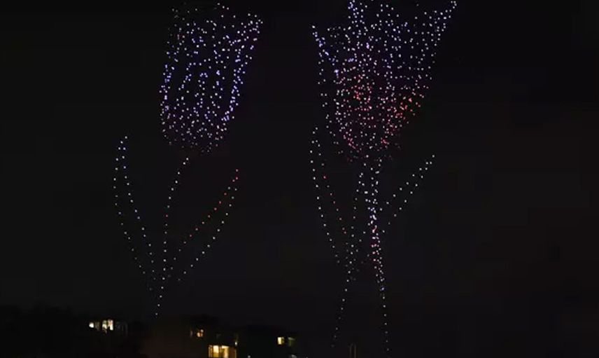 Cumhuriyetin 100. yılı kutlamalarına drone gösterisi damga vurdu: 500 drone ile dev gösteri hayranlık uyandırdı
