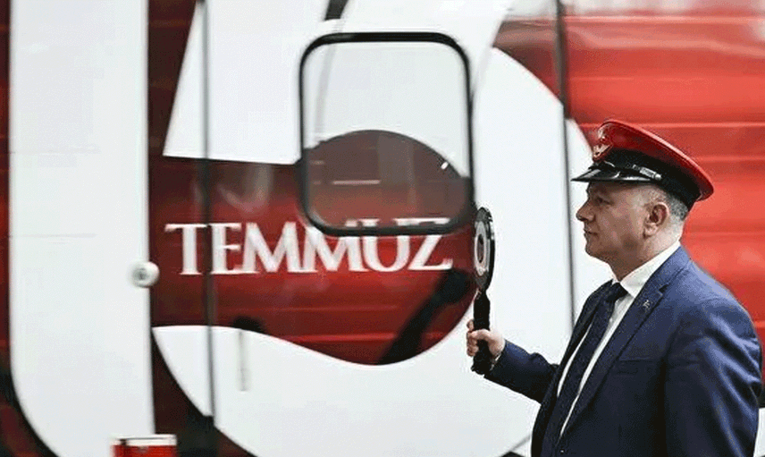 15 Temmuz Demokrasi ve Milli Birlik YHT Treni Ankara'dan İstanbul’a Doğru Yola Çıktı