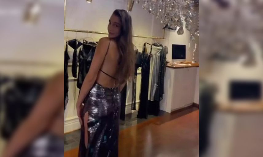 Filenin Sultanları'ndan Hande Baladın'ın cesur pozlarına beğeni yağdı: Derin bacak ve sırt dekoltesi dikkat çekti!