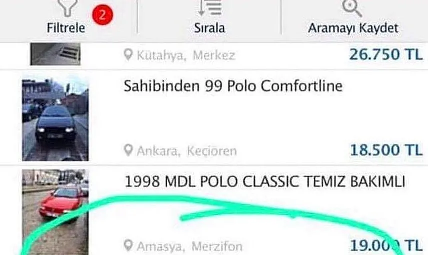 2. El Araç Piyasası Müşterilerle Dalga Geçiyor