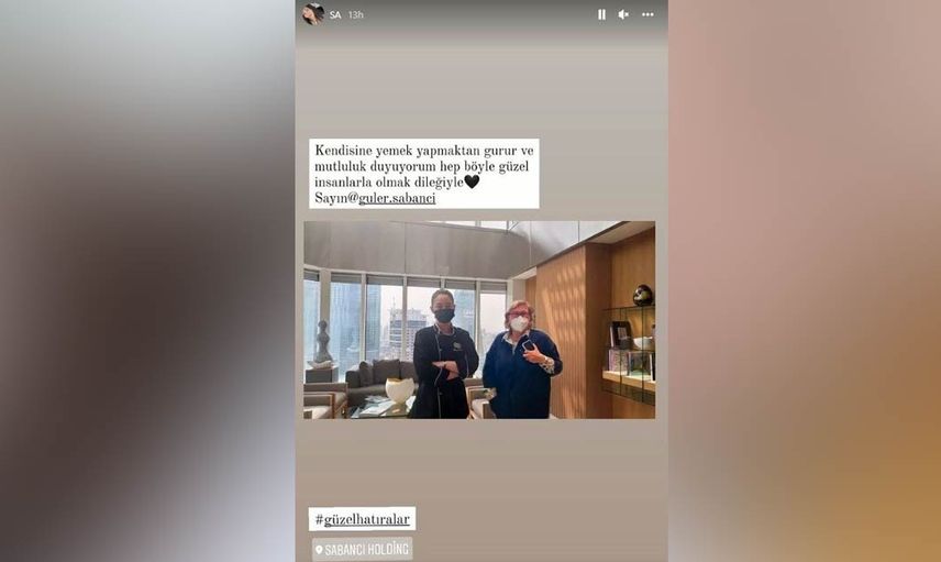 Güler Sabancı'nın aşçısı