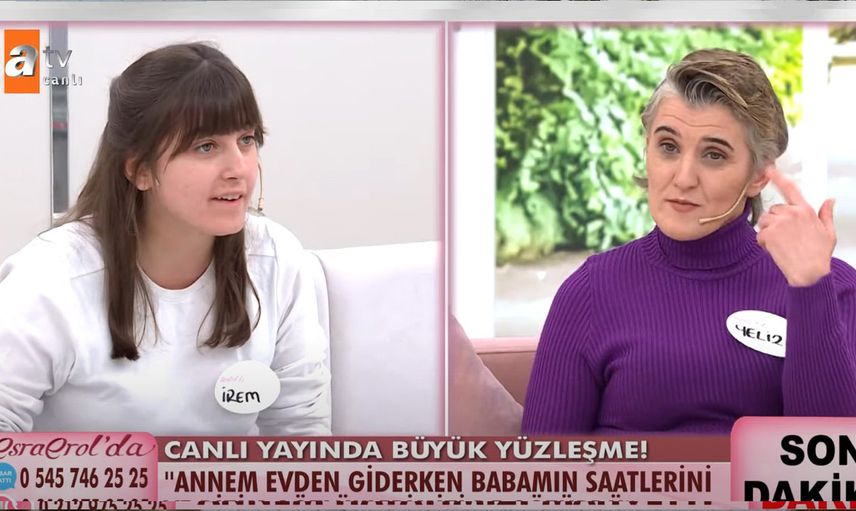 Esra Erol'da kavga çıktı! Annesinin gazabına uğrayan kız Esra Erol'un kollarına sığındı
