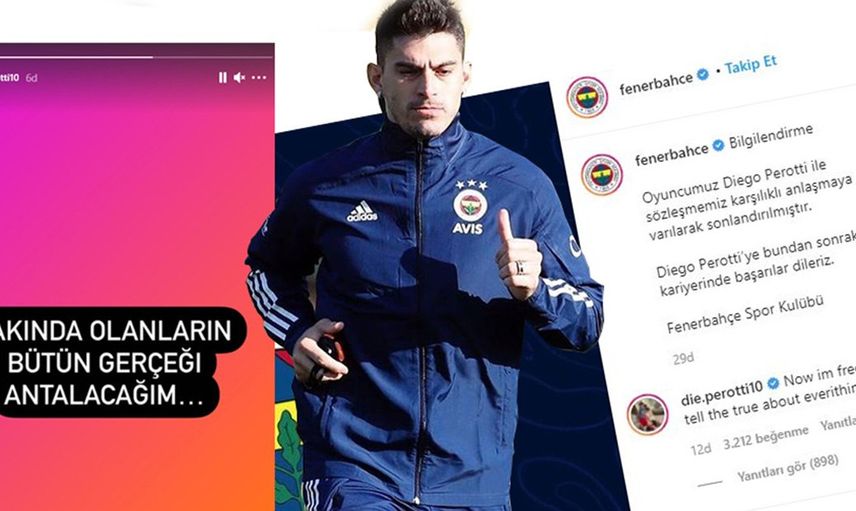 Fenerbahçe'den Ayrılan Diego Perotti'den Dikkat Çeken Açıklama!