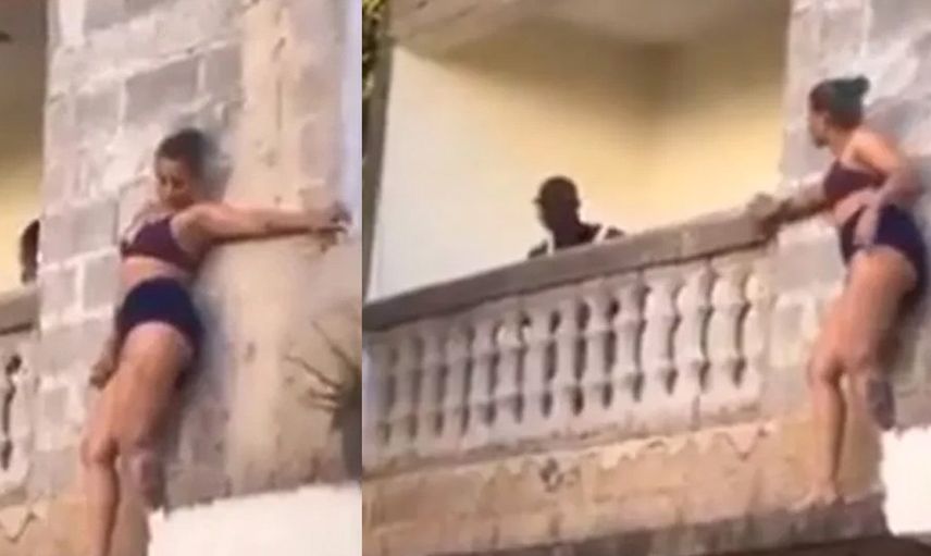 Sevgilisinin karısı tarafından basılan genç kadının yaptıkları izleyenler şoke etti