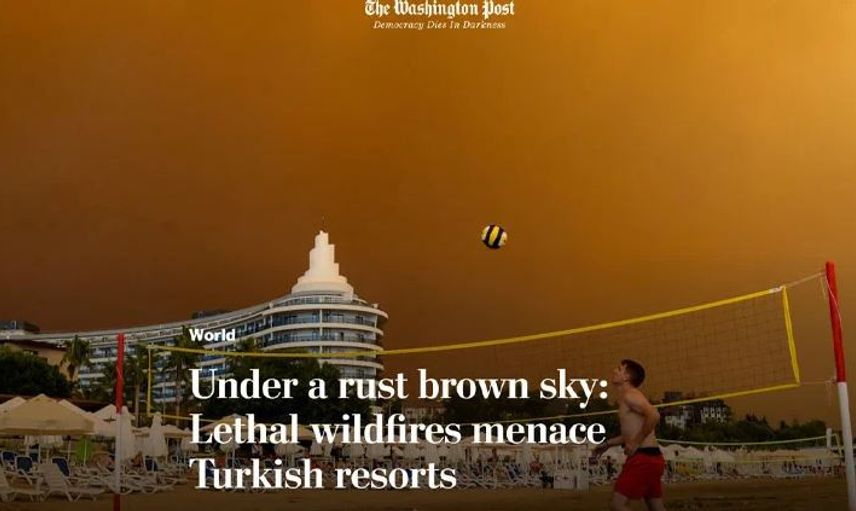 Orman Yangınları Yabancı Basının da Gündeminde