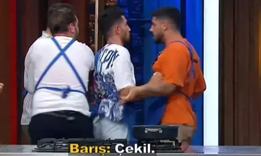 MasterChef'e damga vuran kavga! Barbaros ve Barış birbirine girdi