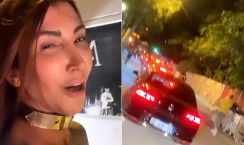 İzmir'de Trafikte Kalan Hande Yener Otostop Çekti