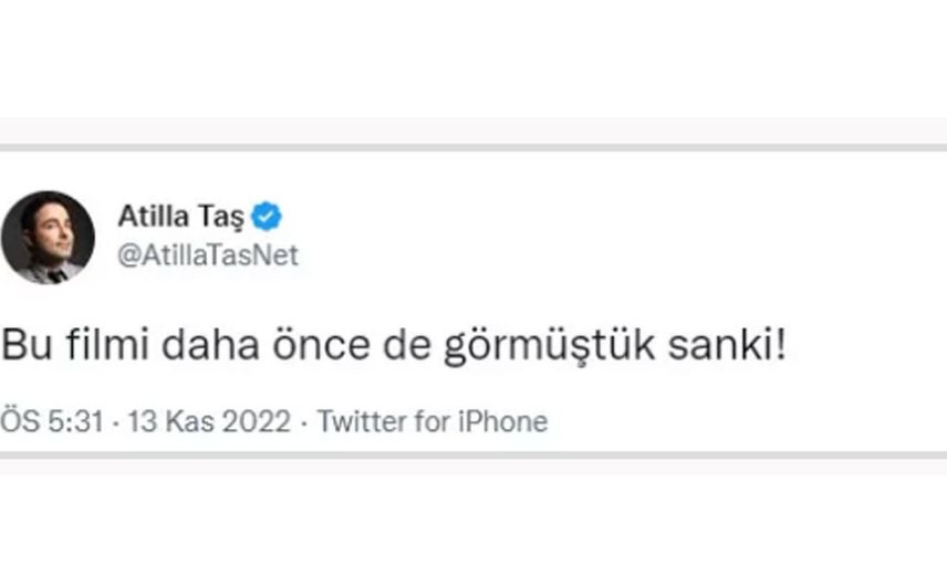 Atilla Taş'tan skandal paylaşım