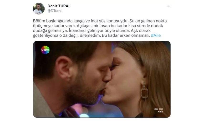 Dakika bir gol bir: Serenay Sarıkaya ve Kıvanç Tatlıtuğ'un yakınlaşma sahnesi aile dizisine damga vurdu