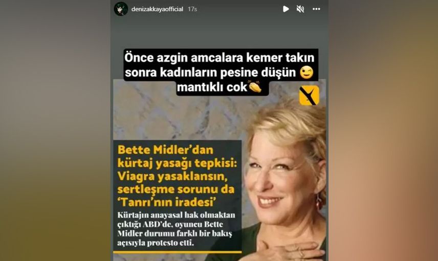 Deniz Akkaya paylaşımı