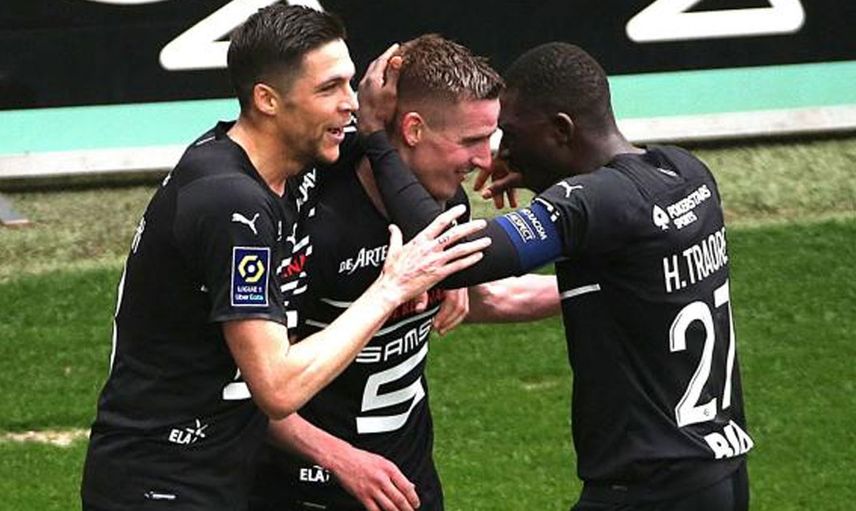 Rennes zorlu maçtan galibiyetle ayrıldı
