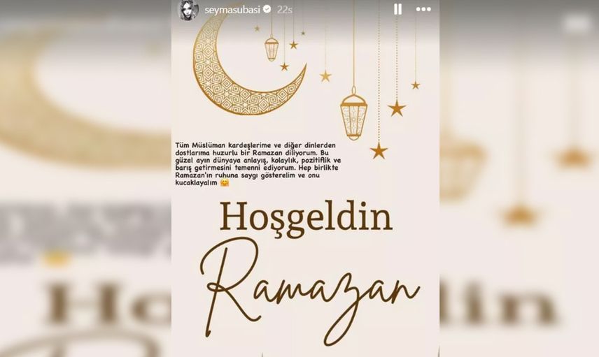 Şeyma Subaşı'dan herkesi şaşırtan ramazan paylaşımı: ''Ramazan'ın ruhuna saygı...''