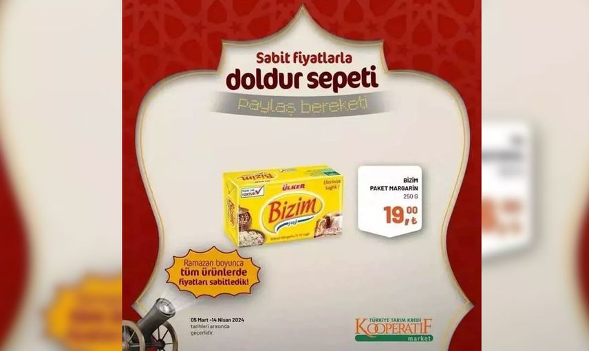 Bizim Paket Margarin- 19,00 TL